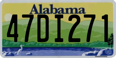 AL license plate 47DI271