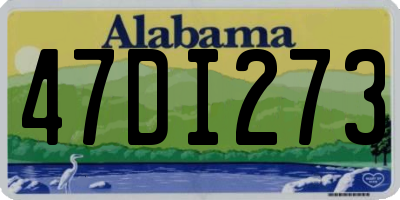 AL license plate 47DI273