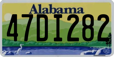 AL license plate 47DI282
