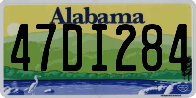 AL license plate 47DI284