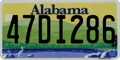 AL license plate 47DI286