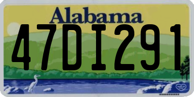 AL license plate 47DI291