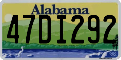 AL license plate 47DI292