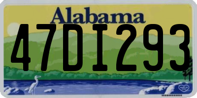 AL license plate 47DI293