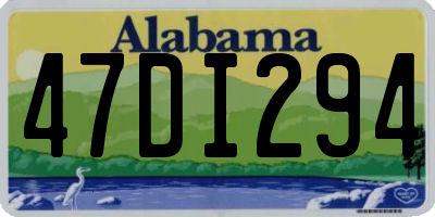 AL license plate 47DI294