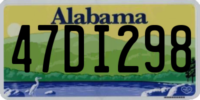 AL license plate 47DI298