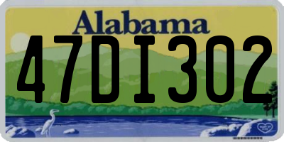 AL license plate 47DI302