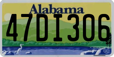 AL license plate 47DI306