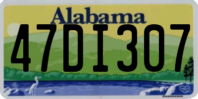AL license plate 47DI307