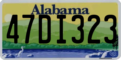 AL license plate 47DI323