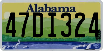 AL license plate 47DI324