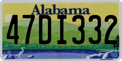 AL license plate 47DI332