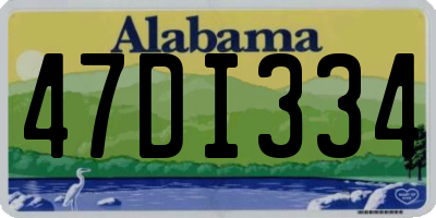 AL license plate 47DI334