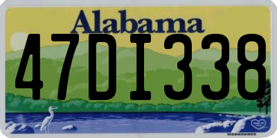 AL license plate 47DI338