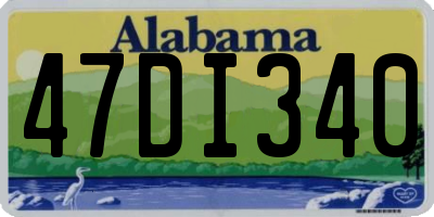 AL license plate 47DI340
