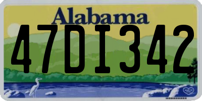 AL license plate 47DI342