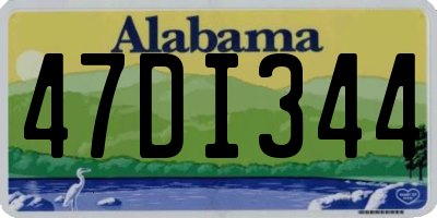 AL license plate 47DI344