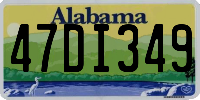 AL license plate 47DI349