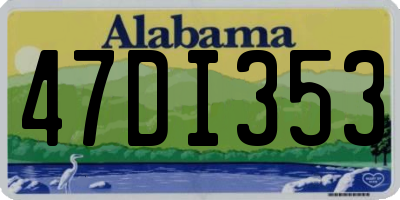 AL license plate 47DI353