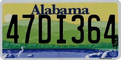 AL license plate 47DI364