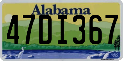 AL license plate 47DI367