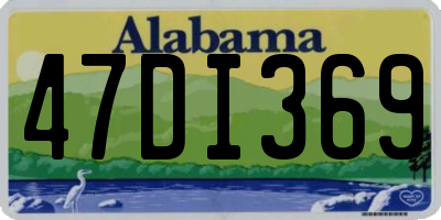 AL license plate 47DI369