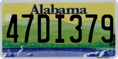 AL license plate 47DI379