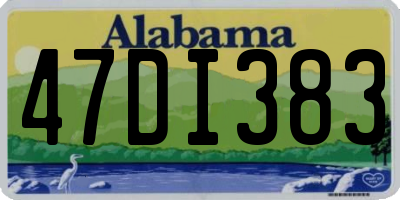 AL license plate 47DI383