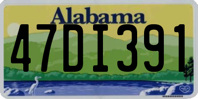 AL license plate 47DI391