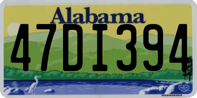 AL license plate 47DI394