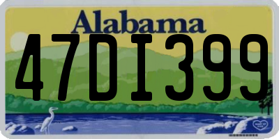AL license plate 47DI399