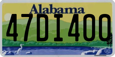 AL license plate 47DI400