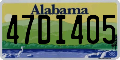 AL license plate 47DI405