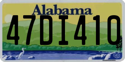 AL license plate 47DI410