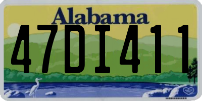 AL license plate 47DI411