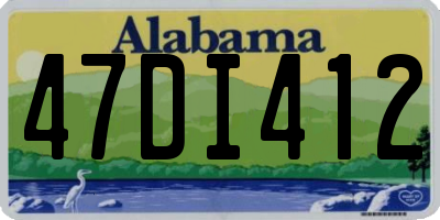 AL license plate 47DI412