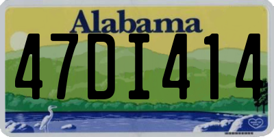 AL license plate 47DI414
