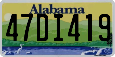 AL license plate 47DI419