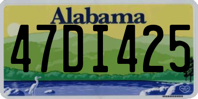 AL license plate 47DI425