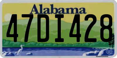 AL license plate 47DI428