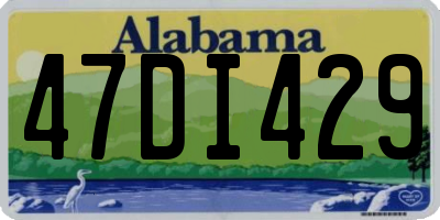 AL license plate 47DI429