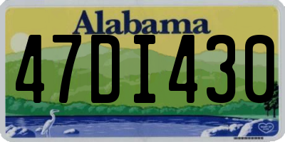 AL license plate 47DI430