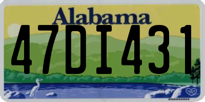 AL license plate 47DI431