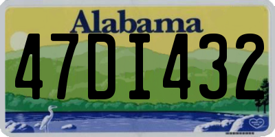 AL license plate 47DI432