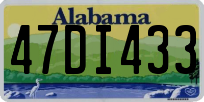 AL license plate 47DI433