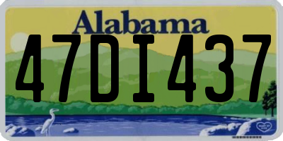 AL license plate 47DI437