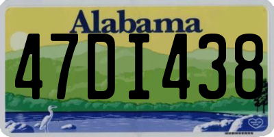 AL license plate 47DI438