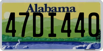 AL license plate 47DI440