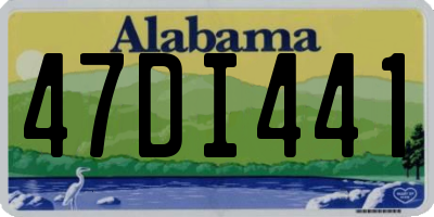 AL license plate 47DI441