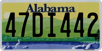 AL license plate 47DI442